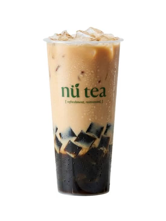 Grass Jelly Tea Latte / 仙草冻鲜乳